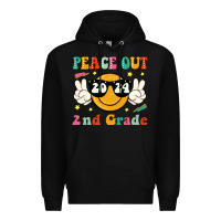 Black peace out 2024 2nd grade Premium Hoodie - JahusDesignShop