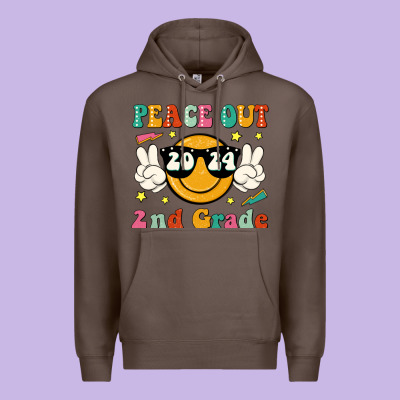 Peace Out 2024 2nd Grade Premium Hoodie Designed By Jahusdesignshop