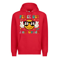 Red peace out 2024 2nd grade Premium Hoodie - JahusDesignShop