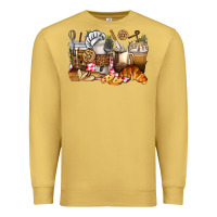Antique Gold bakery coffee cups Premium Sweatshirt - texasbilliewilder