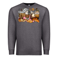 Charcoal Heather bakery coffee cups Premium Sweatshirt - texasbilliewilder