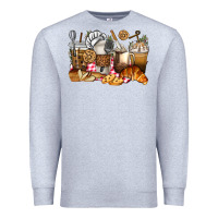 Heather Grey bakery coffee cups Premium Sweatshirt - texasbilliewilder