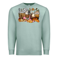 Seafoam bakery coffee cups Premium Sweatshirt - texasbilliewilder