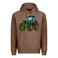 Chestnut farm tractor Premium Hoodie - AdoDesignShop