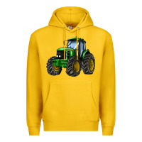 Lemon farm tractor Premium Hoodie - AdoDesignShop