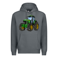 Rock farm tractor Premium Hoodie - AdoDesignShop