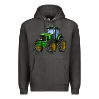 Charcoal Heather farm tractor Premium Hoodie - AdoDesignShop