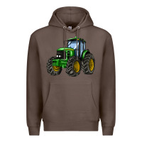 Coffee farm tractor Premium Hoodie - AdoDesignShop