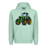 Seafoam farm tractor Premium Hoodie - AdoDesignShop