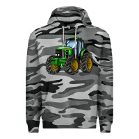 Slate Camo farm tractor Premium Hoodie - AdoDesignShop
