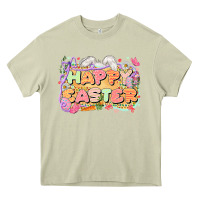 Mossy Happy Easter Heavy Core Tee - LillyAllenDesigns