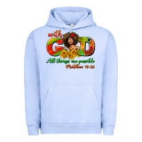 Pigment Grape Ice with god all things are possible juneteenth Urban Hoodie - AdoDesignShop
