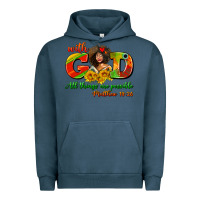 Pigment Midnight Navy with god all things are possible juneteenth Urban Hoodie - AdoDesignShop
