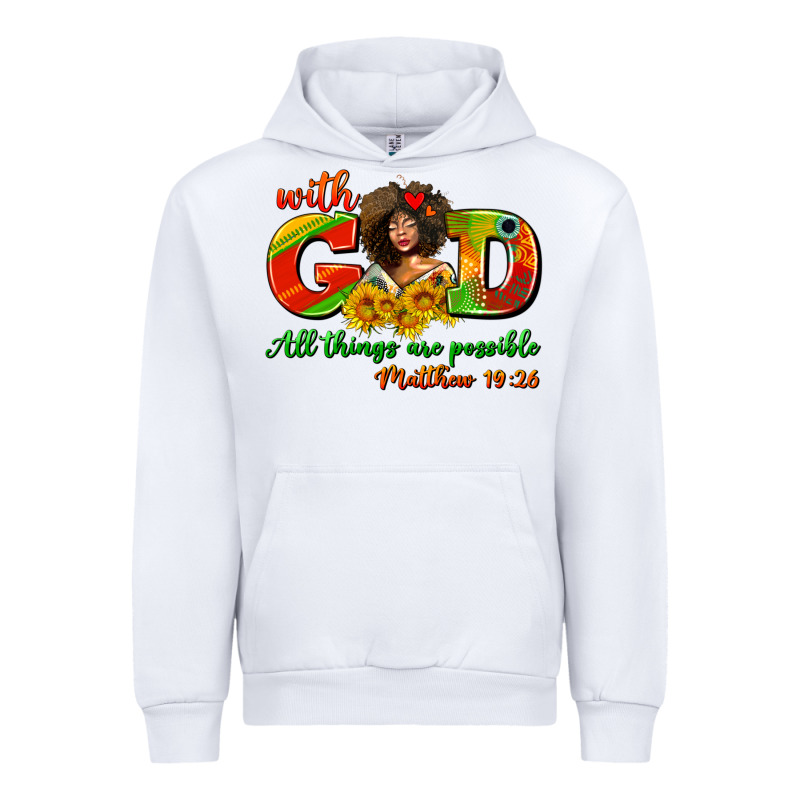 With God All Things Are Possible Juneteenth Urban Hoodie by AdoDesignShop | Teevron