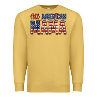 Antique Gold all american mama zillion Premium Sweatshirt - Zillion Design Studio