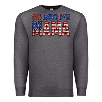 Charcoal Heather all american mama zillion Premium Sweatshirt - Zillion Design Studio