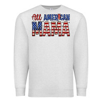 Oatmeal Heather all american mama zillion Premium Sweatshirt - Zillion Design Studio