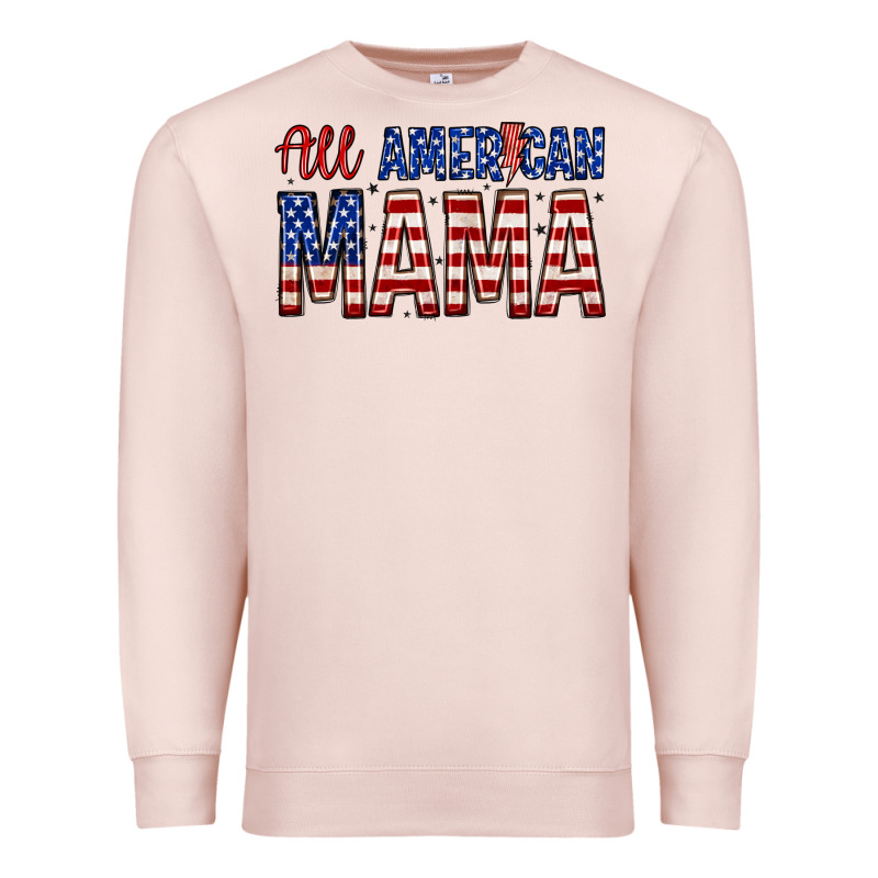 All American Mama Zillion Premium Sweatshirt by Zillion Design Studio | Teevron