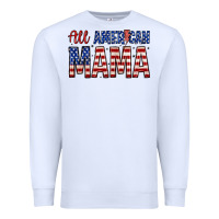 White all american mama zillion Premium Sweatshirt - Zillion Design Studio