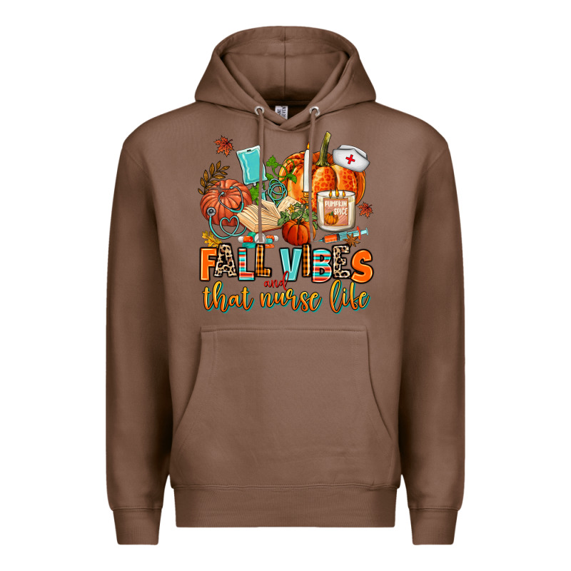 Fall Vibes And That Nurse Life Premium Hoodie by AdoDesignShop | Teevron