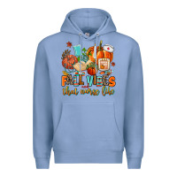 Colony Blue fall vibes and that nurse life Premium Hoodie - AdoDesignShop