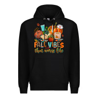 Black fall vibes and that nurse life Premium Hoodie - AdoDesignShop