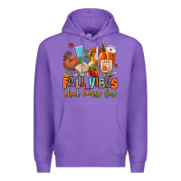 Purple fall vibes and that nurse life Premium Hoodie - AdoDesignShop