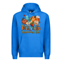 True Royal fall vibes and that nurse life Premium Hoodie - AdoDesignShop