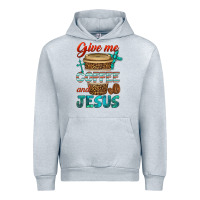 Heather Grey give me coffee and jesus Urban Hoodie - BundleAndBundleShop