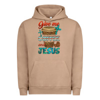 Pigment Burro give me coffee and jesus Urban Hoodie - BundleAndBundleShop
