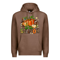 Chestnut fall and american football tis the season Premium Hoodie - AdoDesignShop
