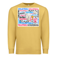 Antique Gold volleyball Premium Sweatshirt - Zillion Design Studio