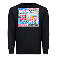 Black volleyball Premium Sweatshirt - Zillion Design Studio