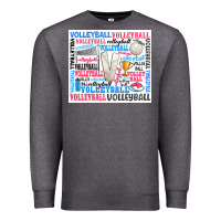 Charcoal Heather volleyball Premium Sweatshirt - Zillion Design Studio