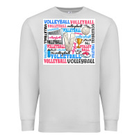 Dove Grey volleyball Premium Sweatshirt - Zillion Design Studio