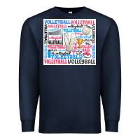 Navy volleyball Premium Sweatshirt - Zillion Design Studio