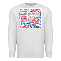 Oatmeal Heather volleyball Premium Sweatshirt - Zillion Design Studio