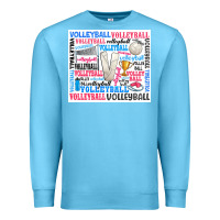 Ocean Blue volleyball Premium Sweatshirt - Zillion Design Studio