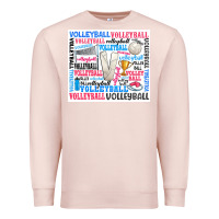 Pale Pink volleyball Premium Sweatshirt - Zillion Design Studio