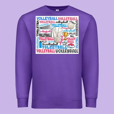 Volleyball Premium Sweatshirt Designed By Zillion Design Studio