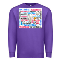 Purple volleyball Premium Sweatshirt - Zillion Design Studio