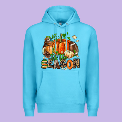 Fall And American Football Tis The Season Premium Hoodie Designed By Adodesignshop