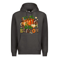 Smoke fall and american football tis the season Premium Hoodie - AdoDesignShop