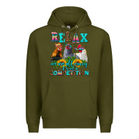 Army Green relax we are all crazy  competition Premium Hoodie - AdoDesignShop