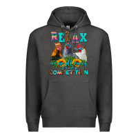 Charcoal Heather relax we are all crazy  competition Premium Hoodie - AdoDesignShop