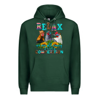 Sports Green relax we are all crazy  competition Premium Hoodie - AdoDesignShop