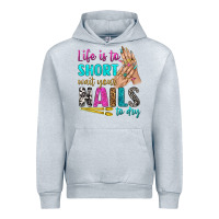 Heather Grey life is to short wait your nails to dry bbs Urban Hoodie - BundleAndBundleShop