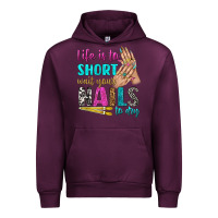 Mauve Wine life is to short wait your nails to dry bbs Urban Hoodie - BundleAndBundleShop