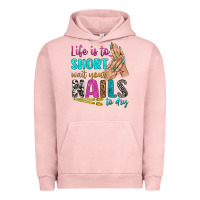Pigment Salmon life is to short wait your nails to dry bbs Urban Hoodie - BundleAndBundleShop