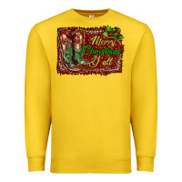 Lemon Merry Christmas Y'all Boots Premium Sweatshirt - RanaPortraitStore